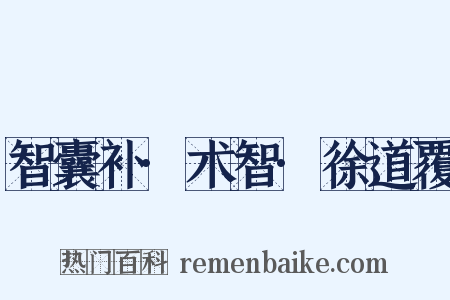 智囊补·术智·徐道覆是什么意思的图片